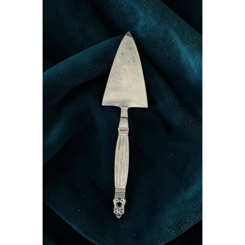Vintage Wallace Silver Plate Pie & Cake Server - Grand Baroque Spatula